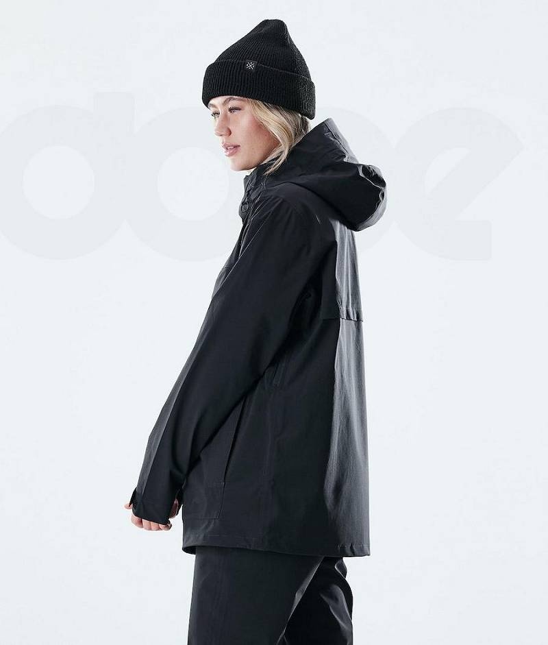 Black Women's Dope Drizzard W Outdoor Jackets | India_D2071