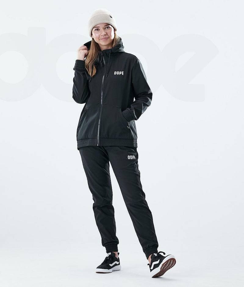 Black Women's Dope Flight W Full Zip Hoodies | India_D1090