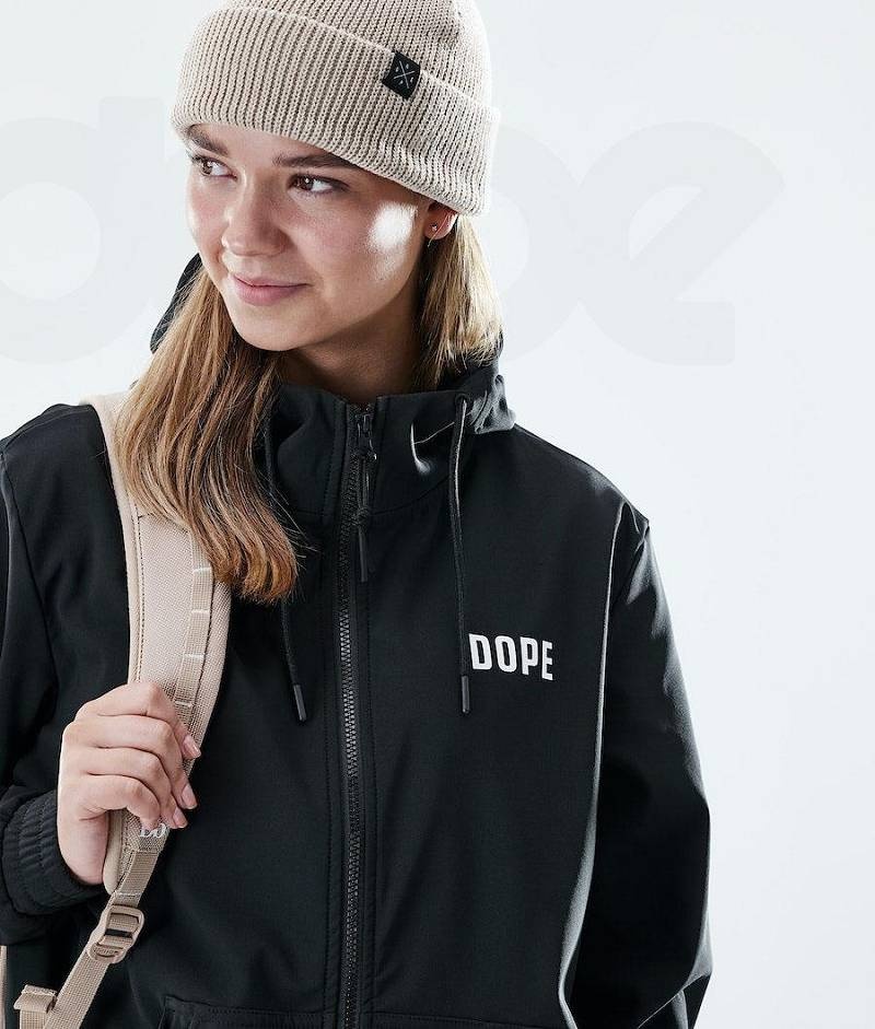 Black Women's Dope Flight W Full Zip Hoodies | India_D1090