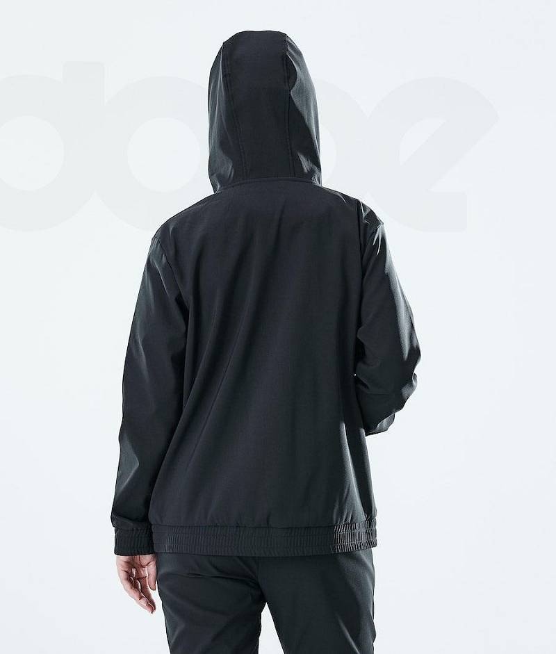 Black Women's Dope Flight W Full Zip Hoodies | India_D1090