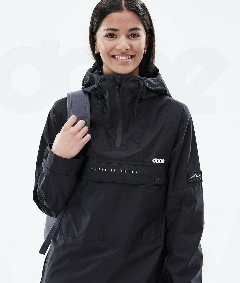 Black Women's Dope Hiker Light W Outdoor Jackets | India_D1793