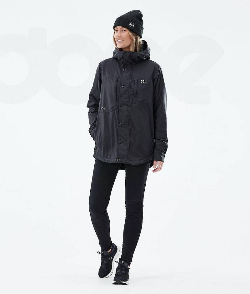 Black Women's Dope Insulated W Outdoor Jackets | India_D1815