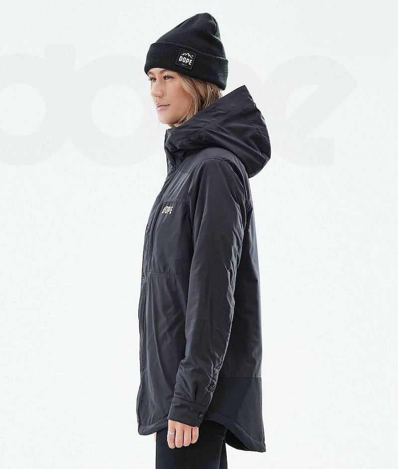 Black Women's Dope Insulated W Outdoor Jackets | India_D1815