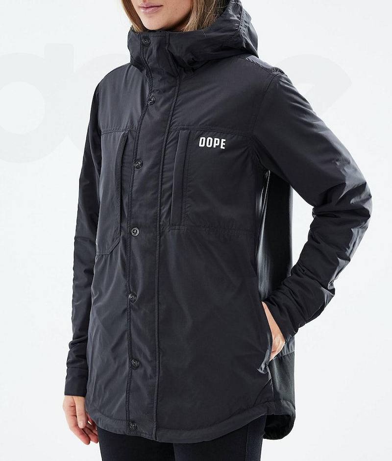 Black Women's Dope Insulated W Outdoor Jackets | India_D1815