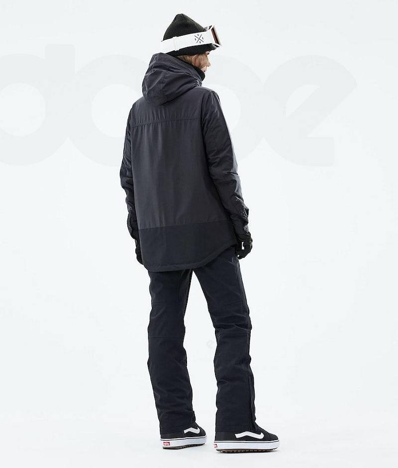 Black Women's Dope Insulated W Snowboard Jackets | India_D2473