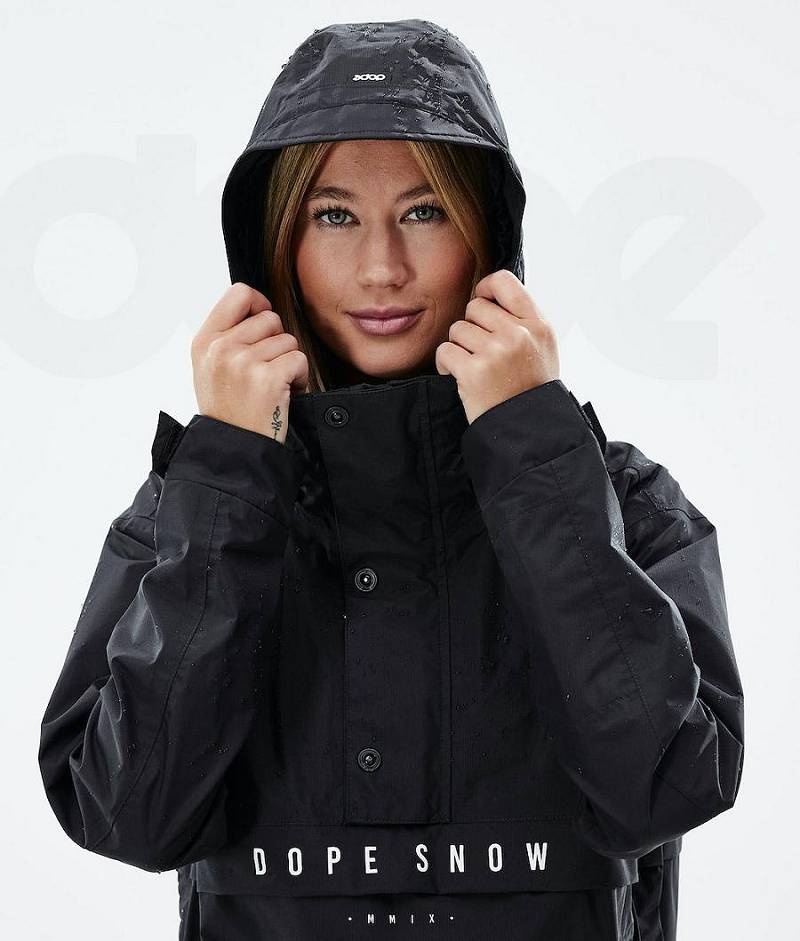 Black Women's Dope Legacy Light W Outdoor Jackets | India_D1265