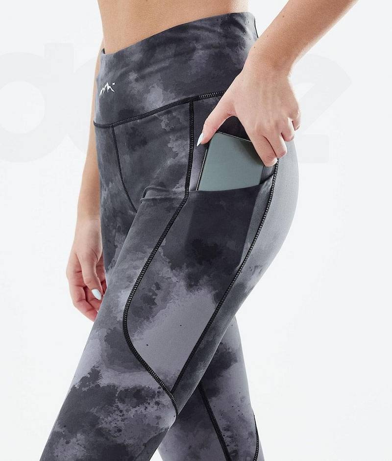 Black Women's Dope Lofty Tech Leggings | India_D2339