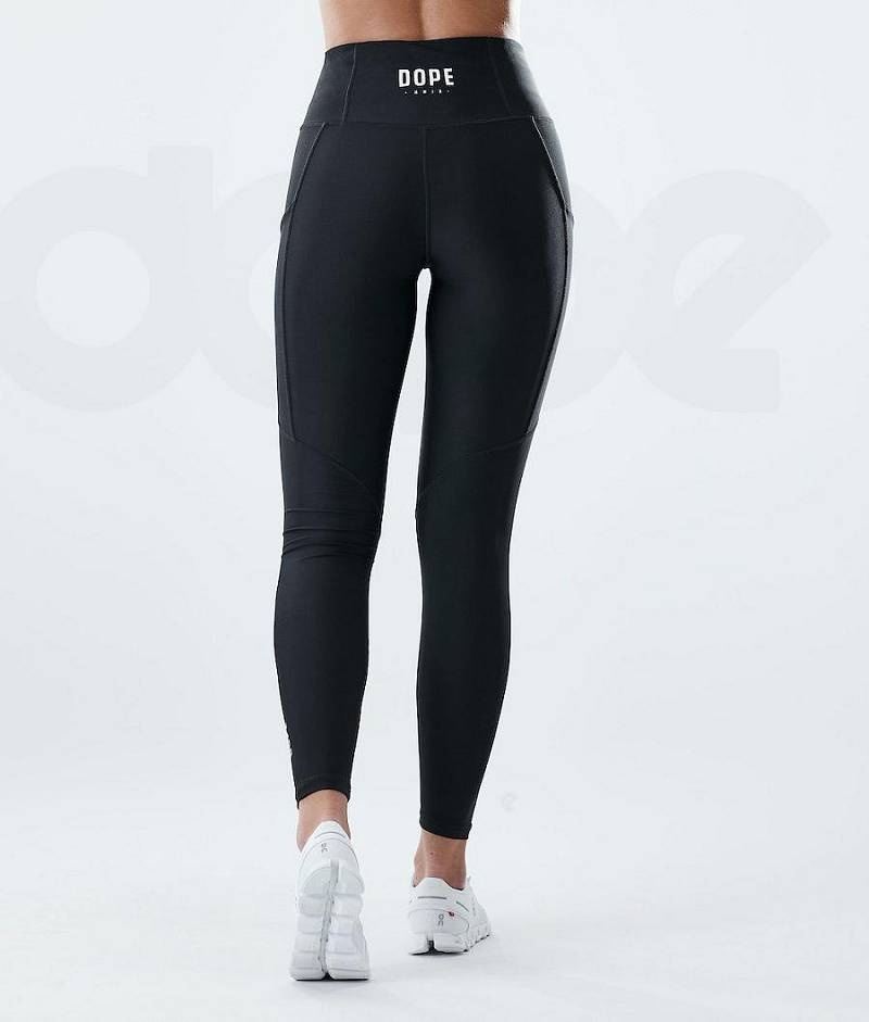 Black Women's Dope Lofty Tech Leggings | India_D1802