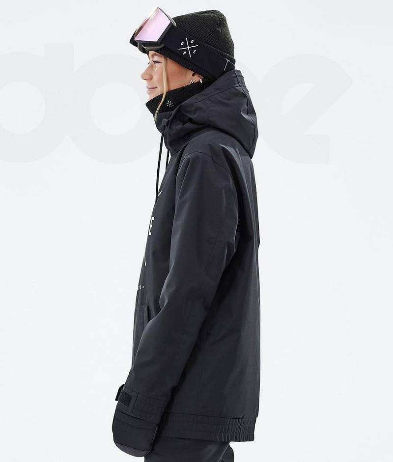 Black Women's Dope Migoo W Ski Jackets | India_D1808