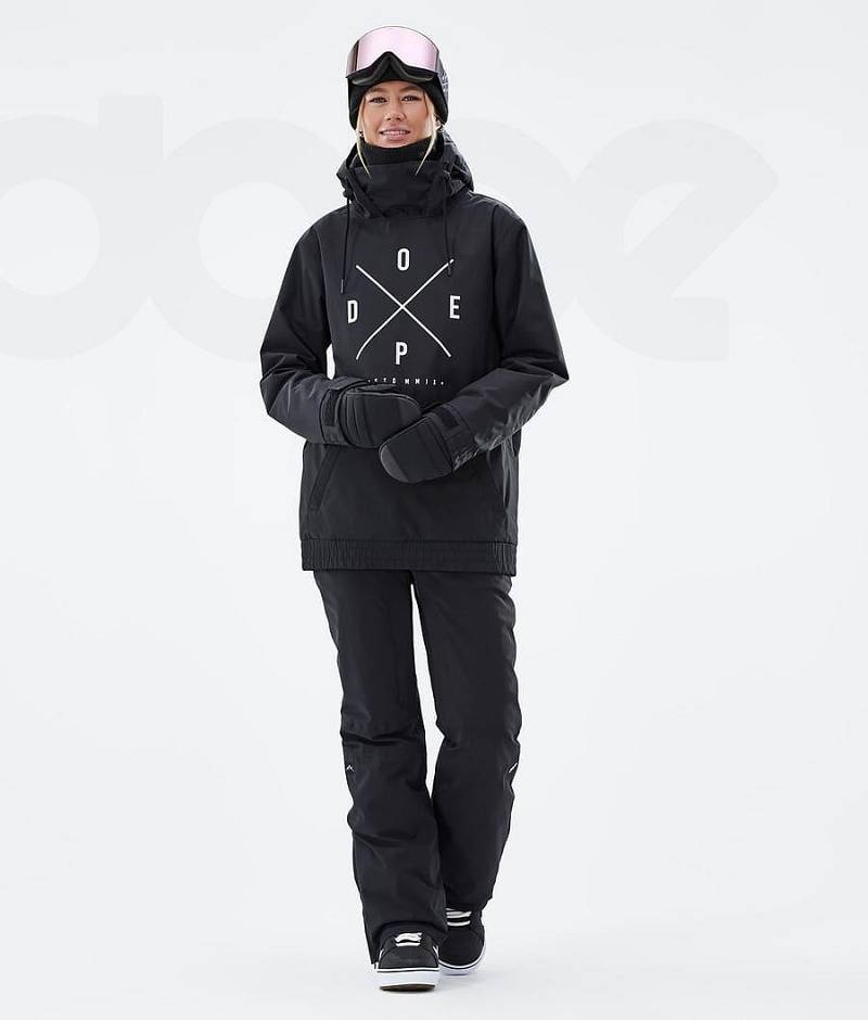 Black Women's Dope Migoo W Snowboard Jackets | India_D2027