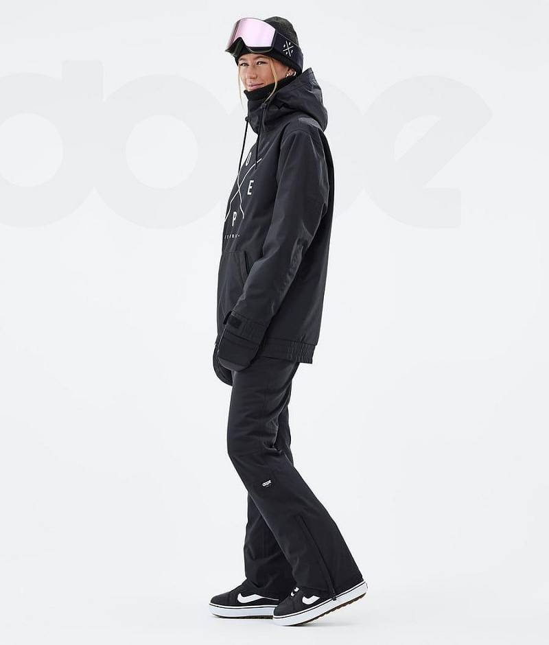 Black Women's Dope Migoo W Snowboard Jackets | India_D2027