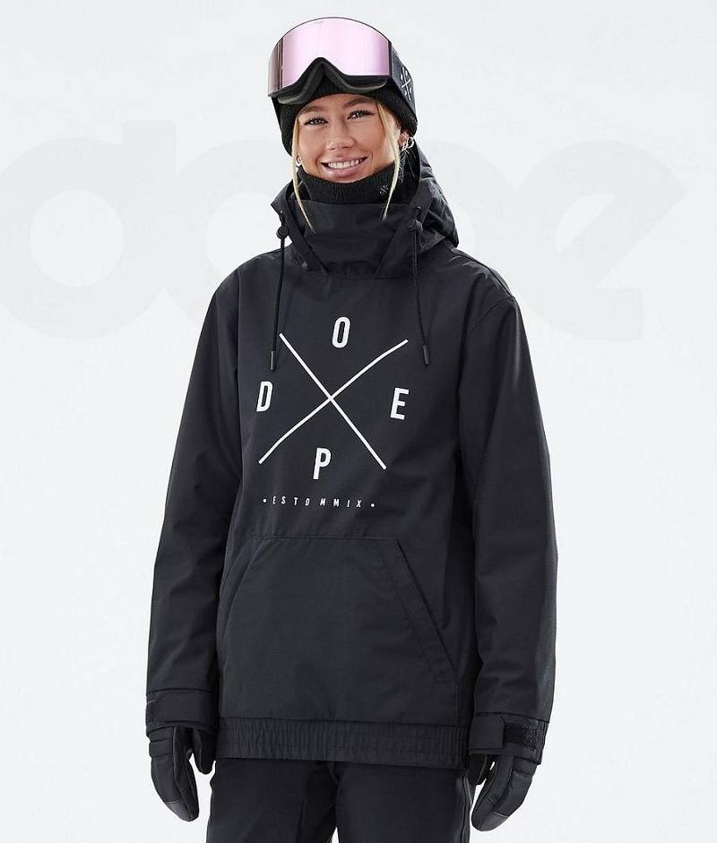 Black Women\'s Dope Migoo W Snowboard Jackets | India_D2027