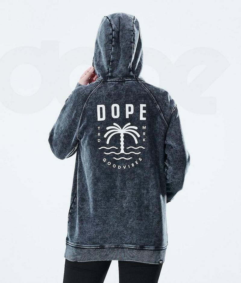 Black Women's Dope Regular Hoodies | India_D1242