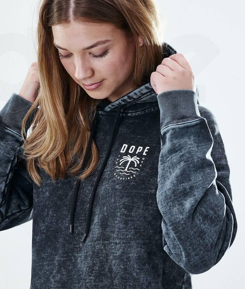 Black Women's Dope Regular Hoodies | India_D1242