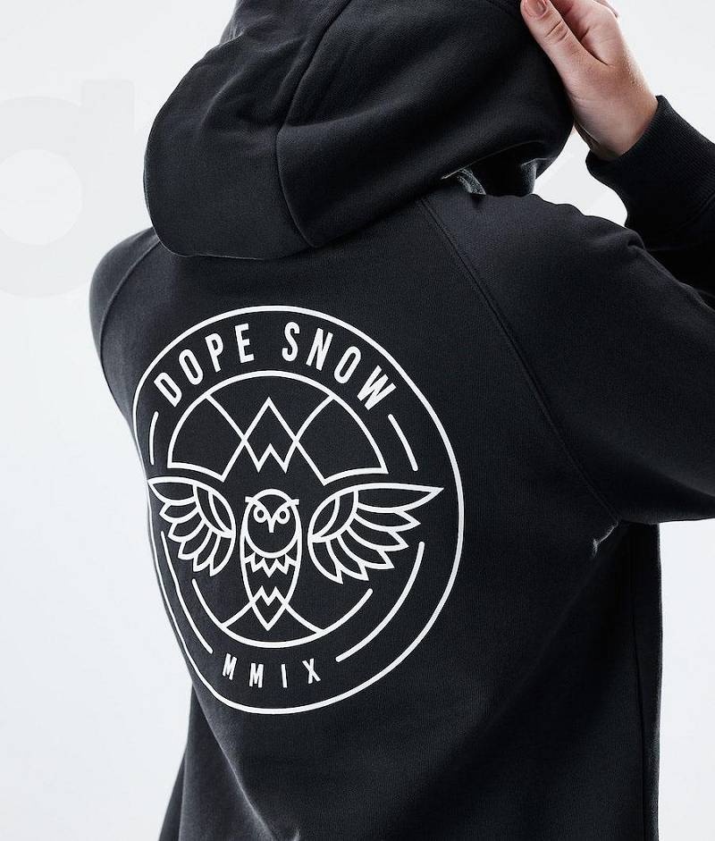 Black Women's Dope Regular Hoodies | India_D1587