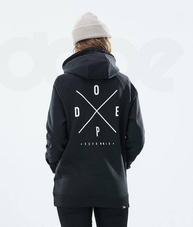 Black Women's Dope Regular Hoodies | India_D1698