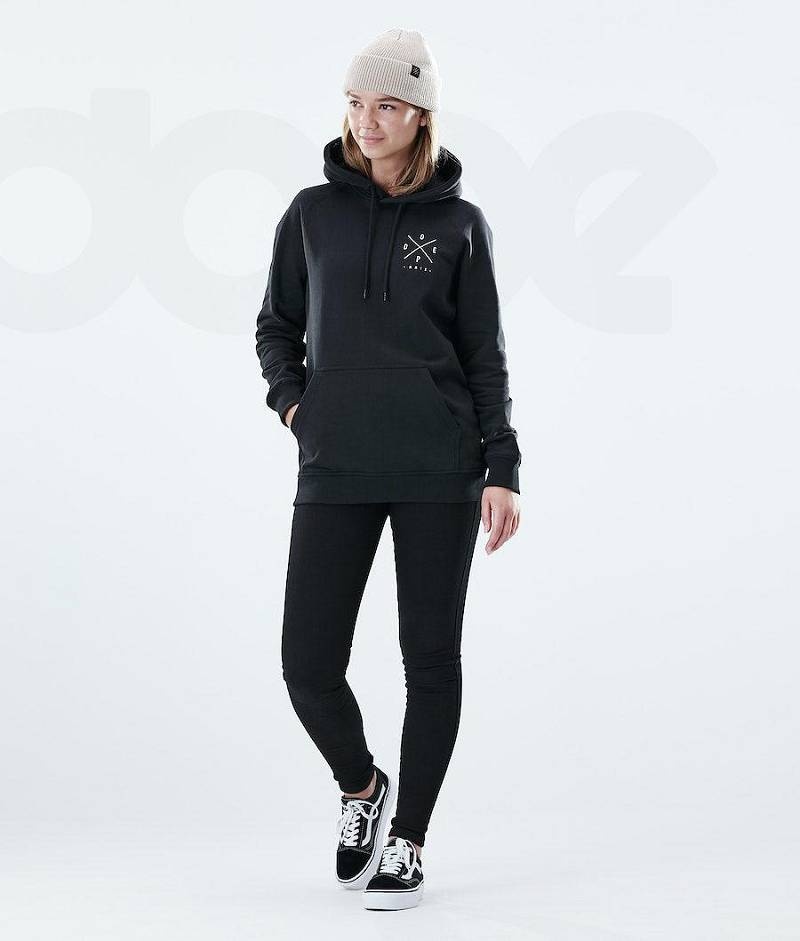 Black Women's Dope Regular Hoodies | India_D1698