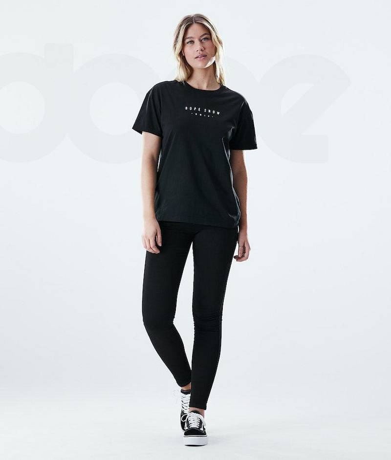 Black Women's Dope Regular T-shirts | India_D2284