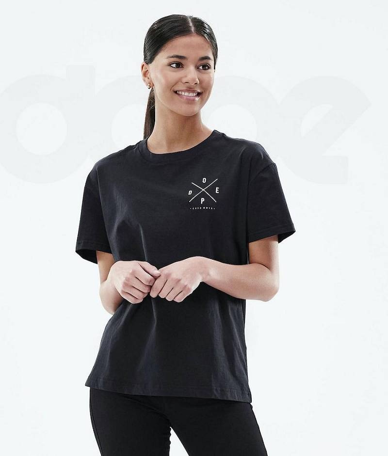 Black Women's Dope Regular T-shirts | India_D1219