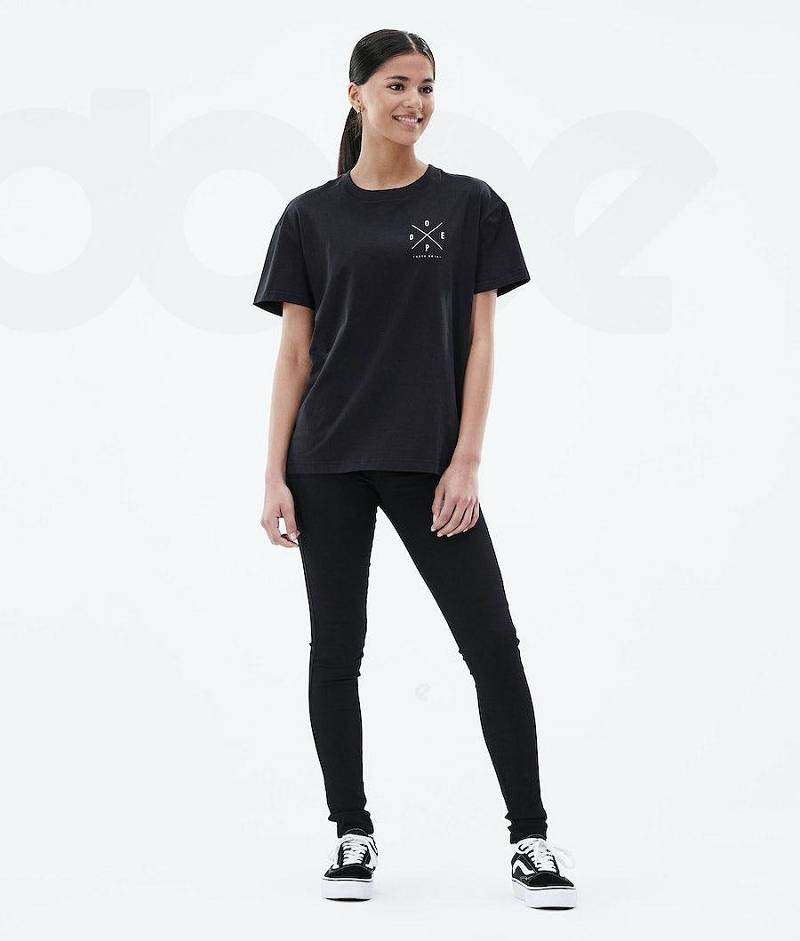 Black Women's Dope Regular T-shirts | India_D1219