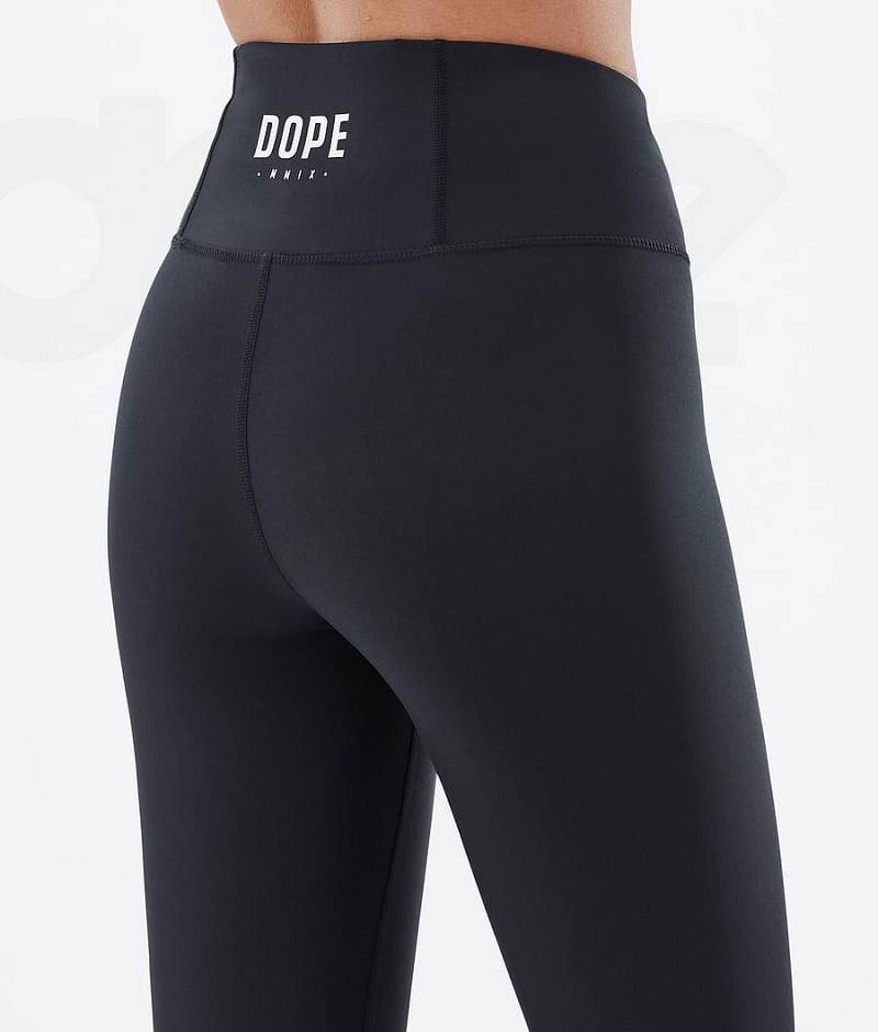 Black Women's Dope Snuggle W Base Layer Pants | India_D1377