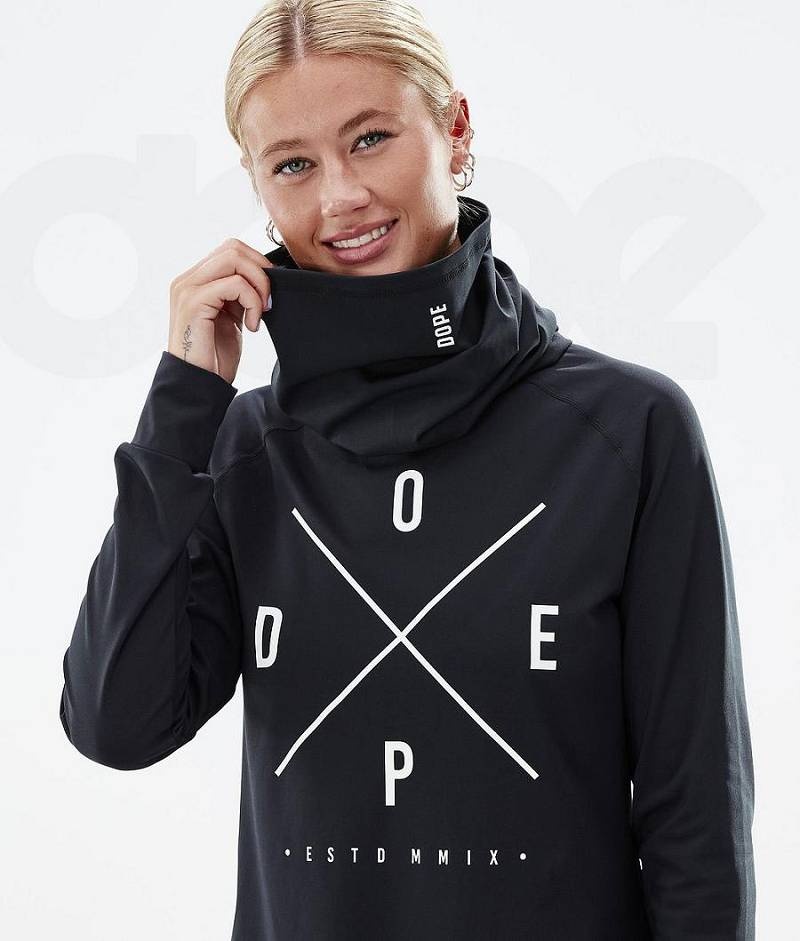 Black Women's Dope Snuggle W Base Layer Tops | India_D1251