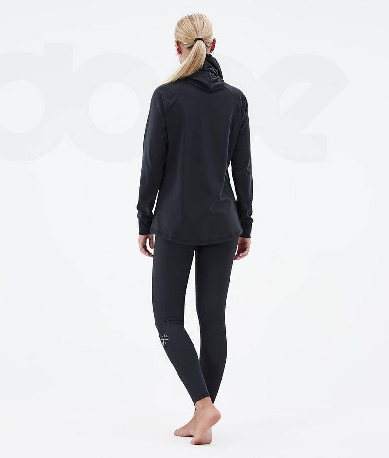 Black Women's Dope Snuggle W Base Layer Tops | India_D1251