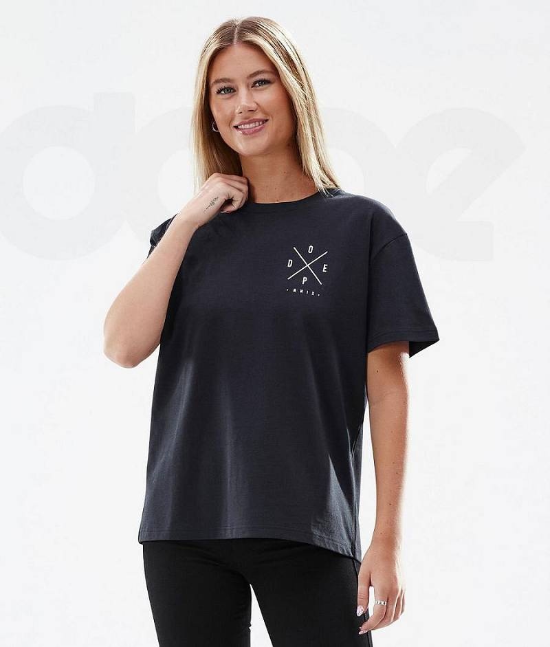 Black Women's Dope Standard W T-shirts | India_D2058