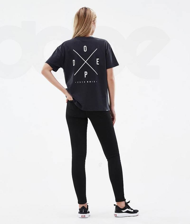 Black Women's Dope Standard W T-shirts | India_D2058