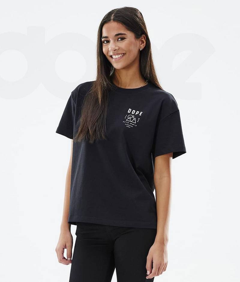 Black Women's Dope Standard W T-shirts | India_D2327