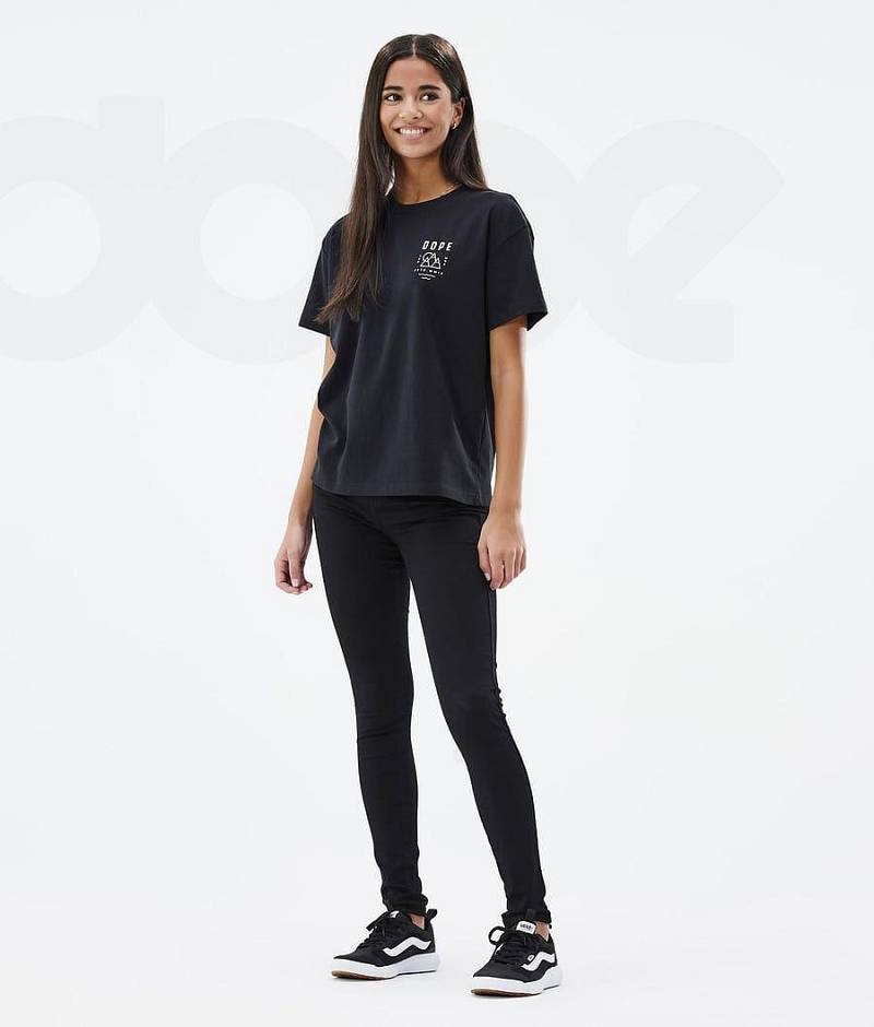 Black Women's Dope Standard W T-shirts | India_D2327