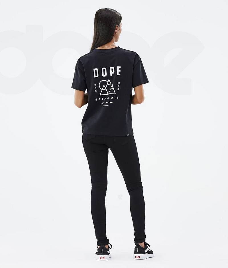 Black Women's Dope Standard W T-shirts | India_D2327