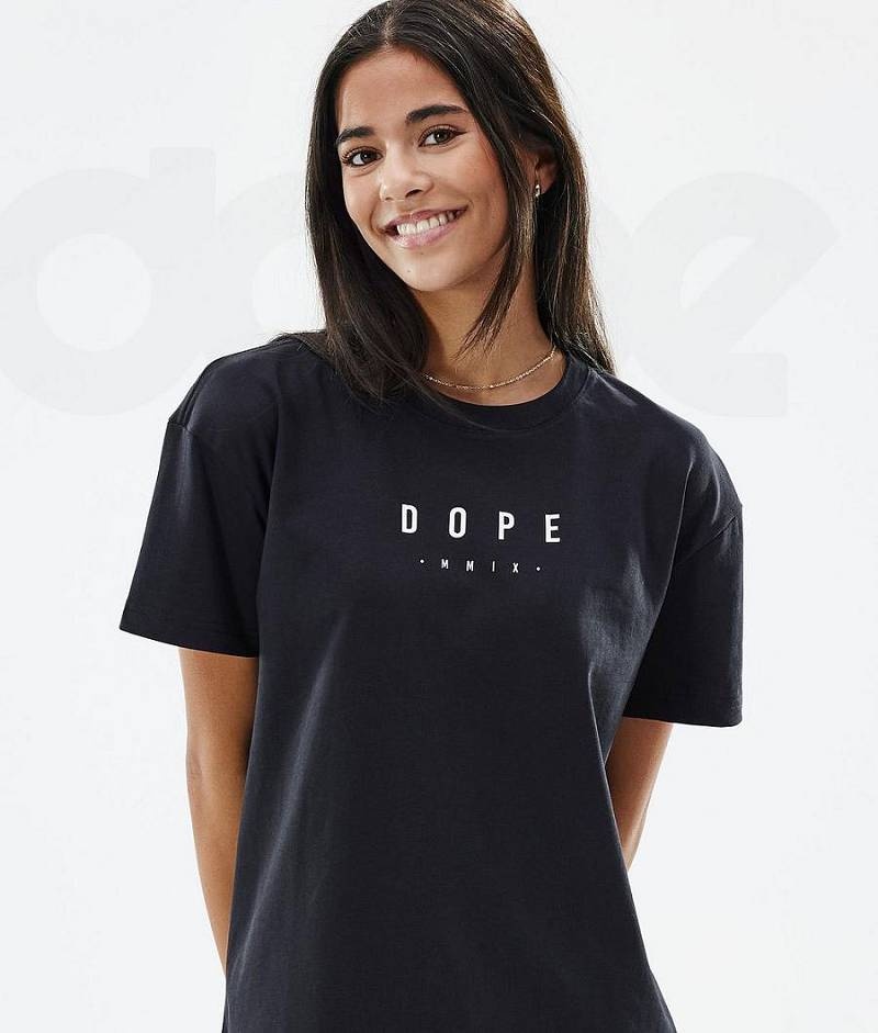 Black Women's Dope Standard W T-shirts | India_D1153