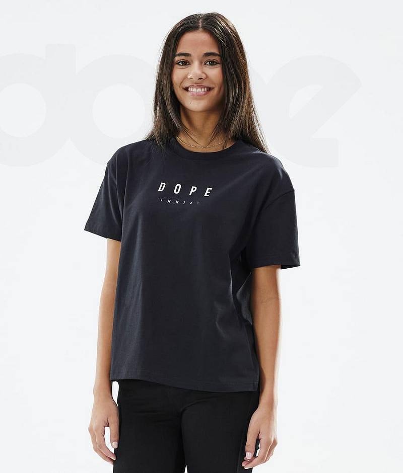 Black Women's Dope Standard W T-shirts | India_D1153