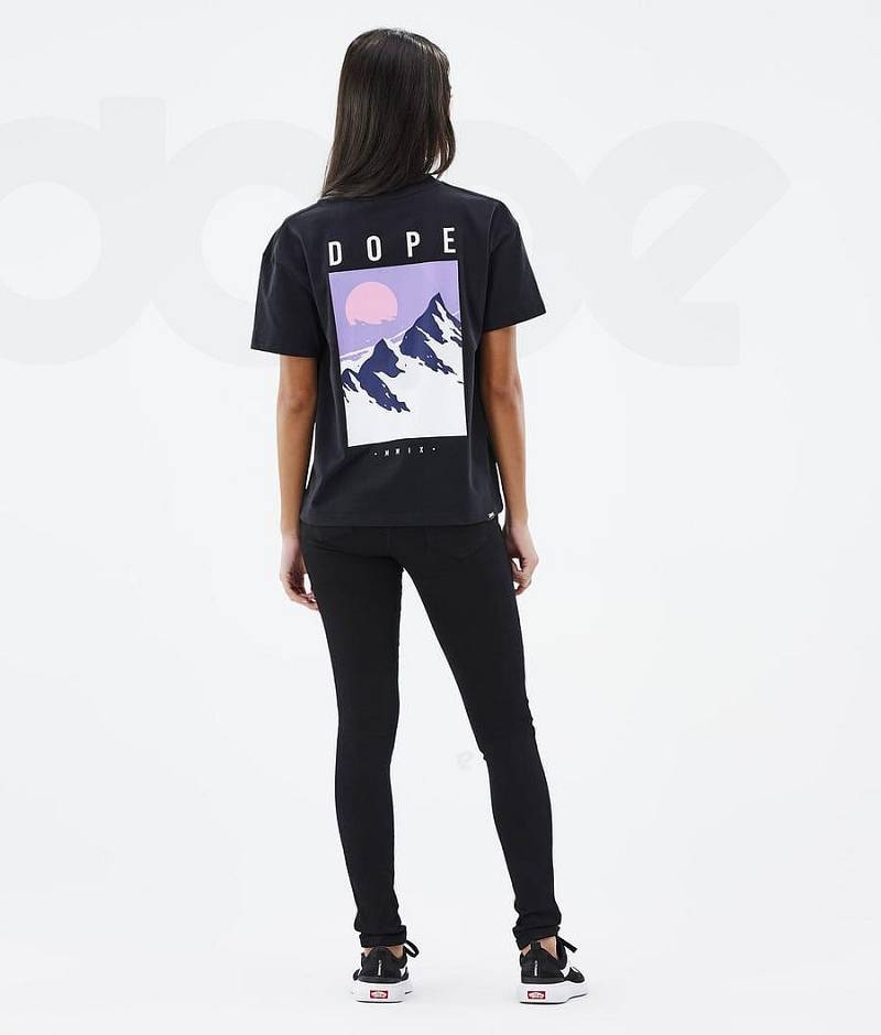 Black Women's Dope Standard W T-shirts | India_D1153