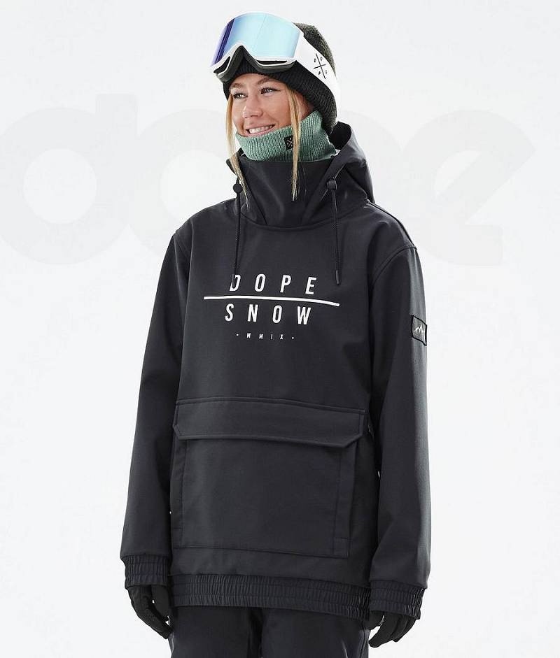 Black Women\'s Dope Wylie W Ski Jackets | India_D2518