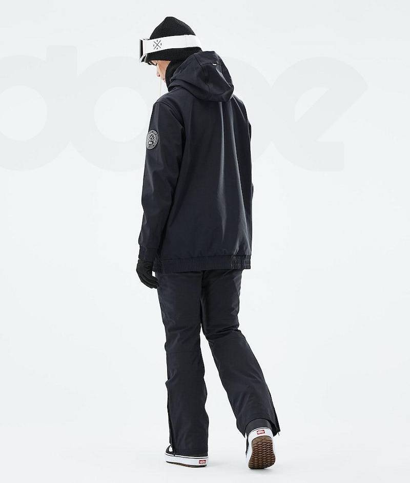 Black Women's Dope Wylie W Snowboard Jackets | India_D2449