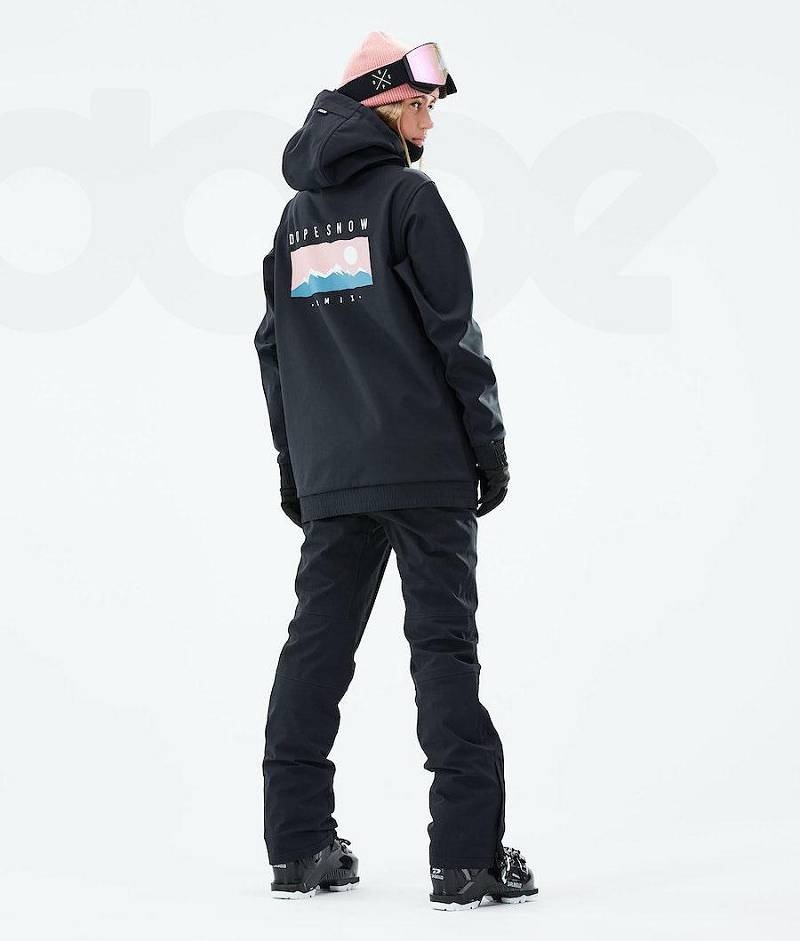 Black Women's Dope Yeti 2021 Ski Jackets | India_D2048