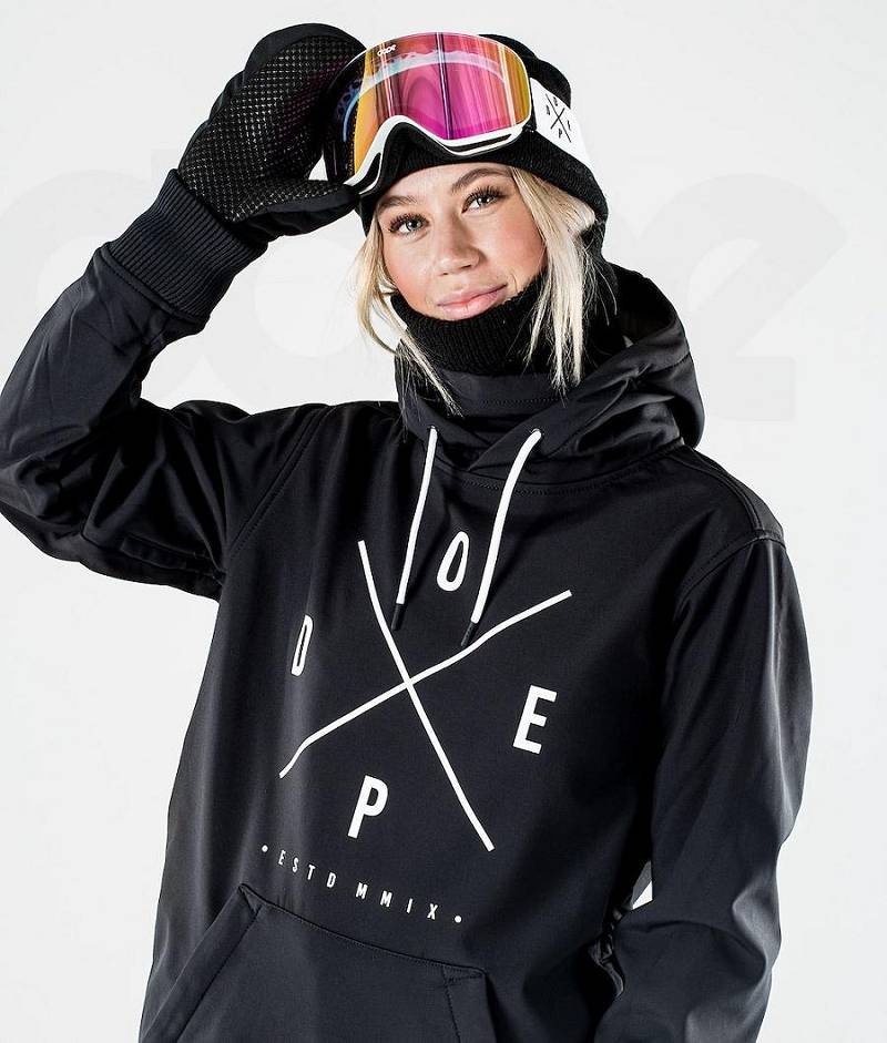 Black Women's Dope Yeti W 10k Ski Jackets | India_D2455