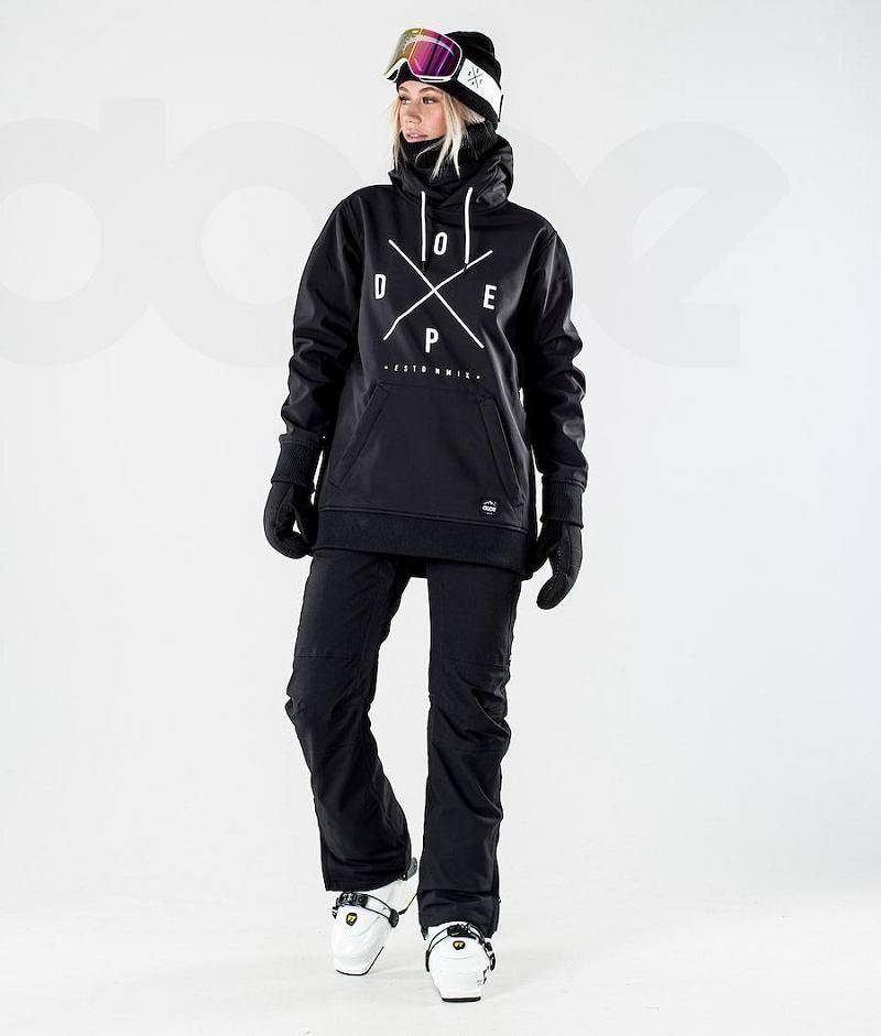 Black Women's Dope Yeti W 10k Ski Jackets | India_D2455