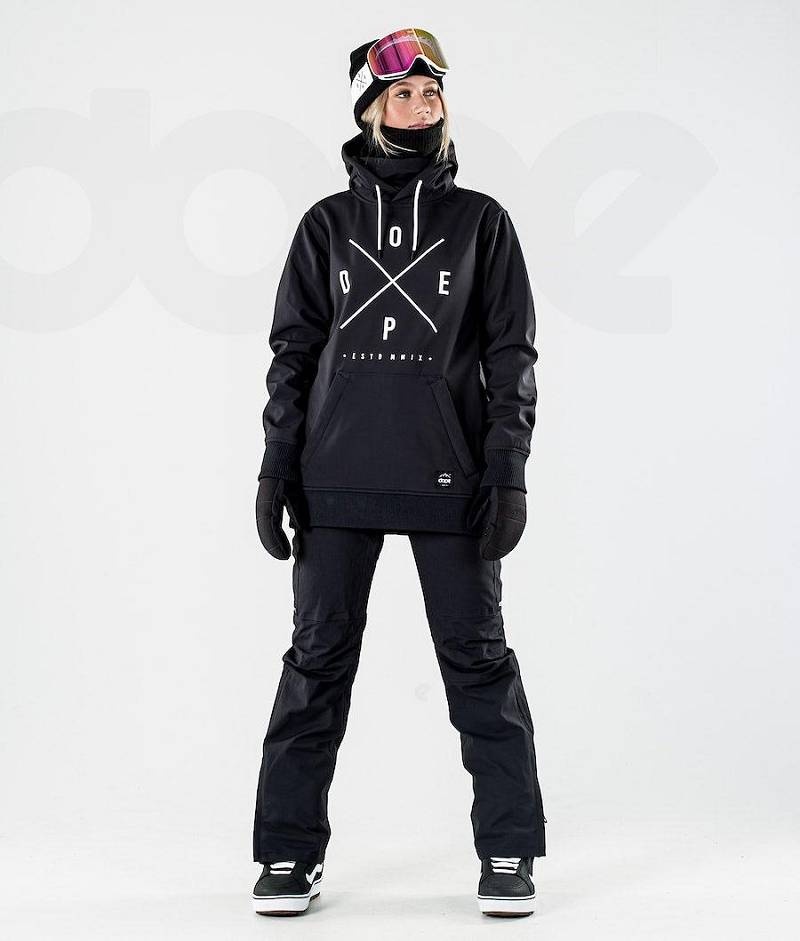 Black Women's Dope Yeti W 10k Snowboard Jackets | India_D1006