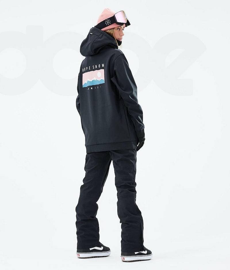 Black Women's Dope Yeti W 2021 Snowboard Jackets | India_D1493