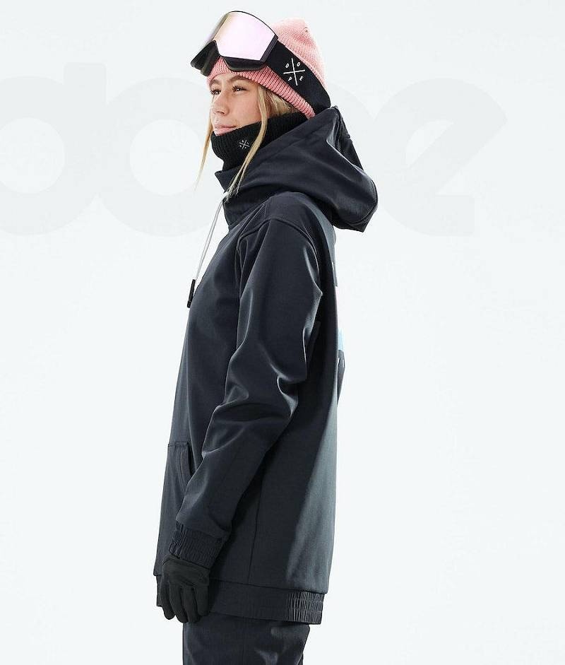 Black Women's Dope Yeti W 2021 Snowboard Jackets | India_D1493