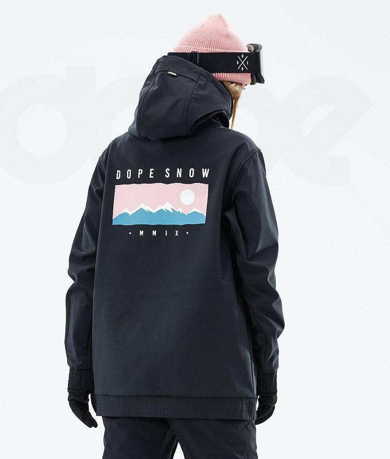 Black Women\'s Dope Yeti W 2021 Snowboard Jackets | India_D1493