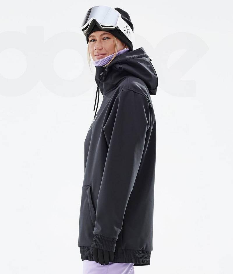 Black Women's Dope Yeti W Ski Jackets | India_D1370