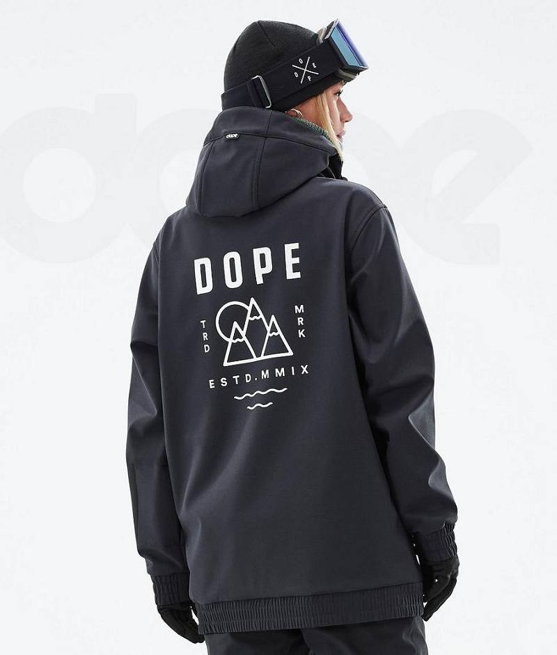 Black Women\'s Dope Yeti W Ski Jackets | India_D1693