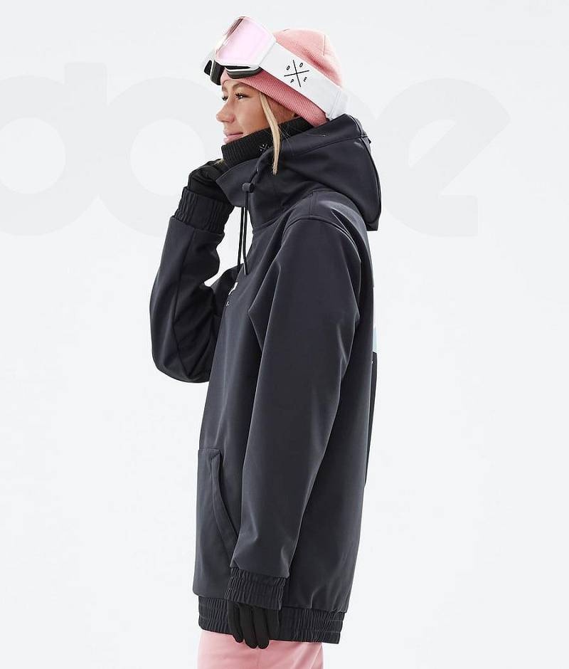 Black Women's Dope Yeti W Ski Jackets | India_D1043