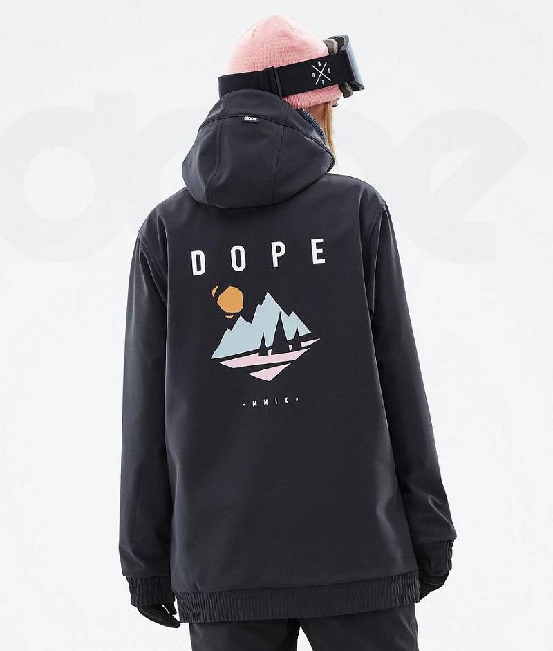 Black Women\'s Dope Yeti W Ski Jackets | India_D1949