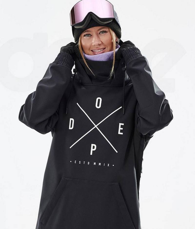 Black Women's Dope Yeti W Ski Jackets | India_D2349