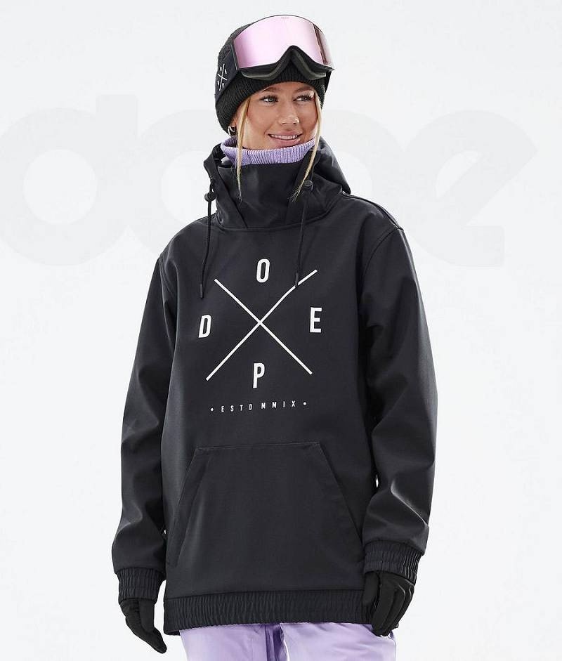 Black Women\'s Dope Yeti W Ski Jackets | India_D2349